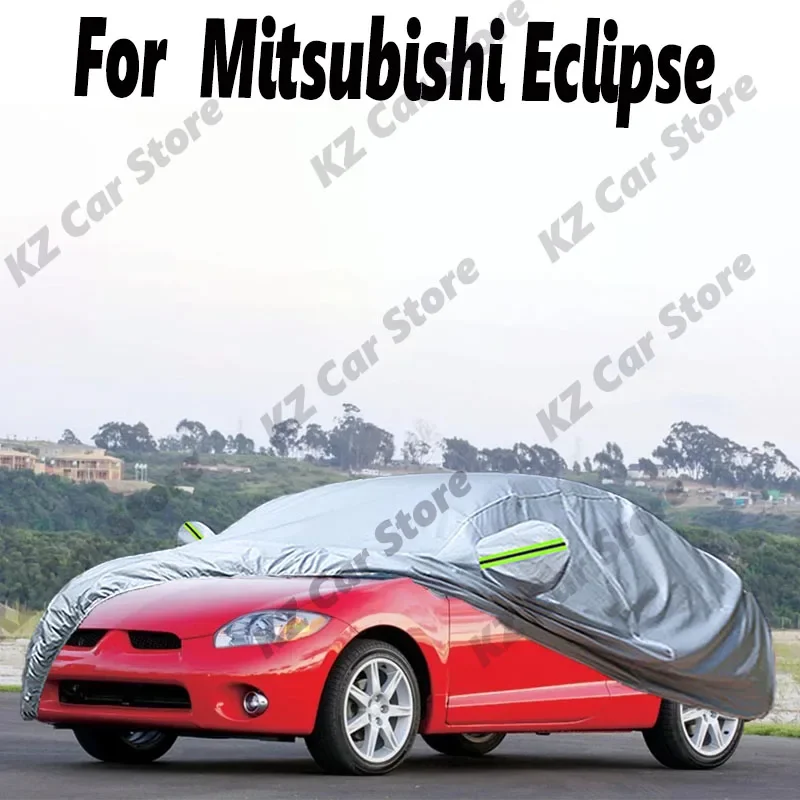 Car Cover Waterproof Auto Outdoor Summer Sun Shade Anti-UV Winter Rain Snow Dust Prevent Cover For Mitsubishi Eclipse