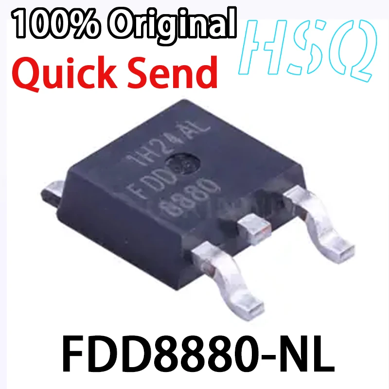 

5PCS FDD8880-NL Silk Screen FDD8880 TO-252 N Channel 30V13A Field-effect Transistor Original