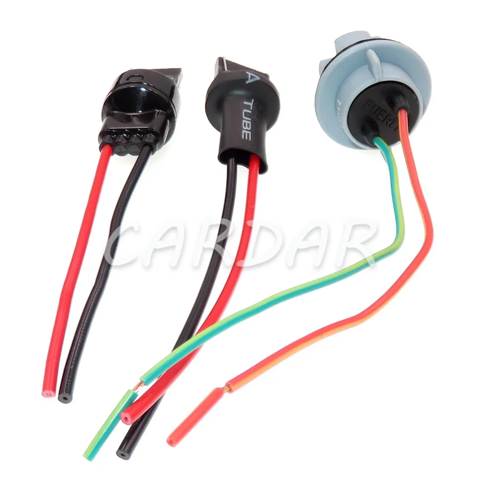 1 Set 2 Pin T20 W21W 7440 LED Bulb Holder LED Socket Adapter Connector LED Parking Side Light Lamp Wire Sockets AC Assembly
