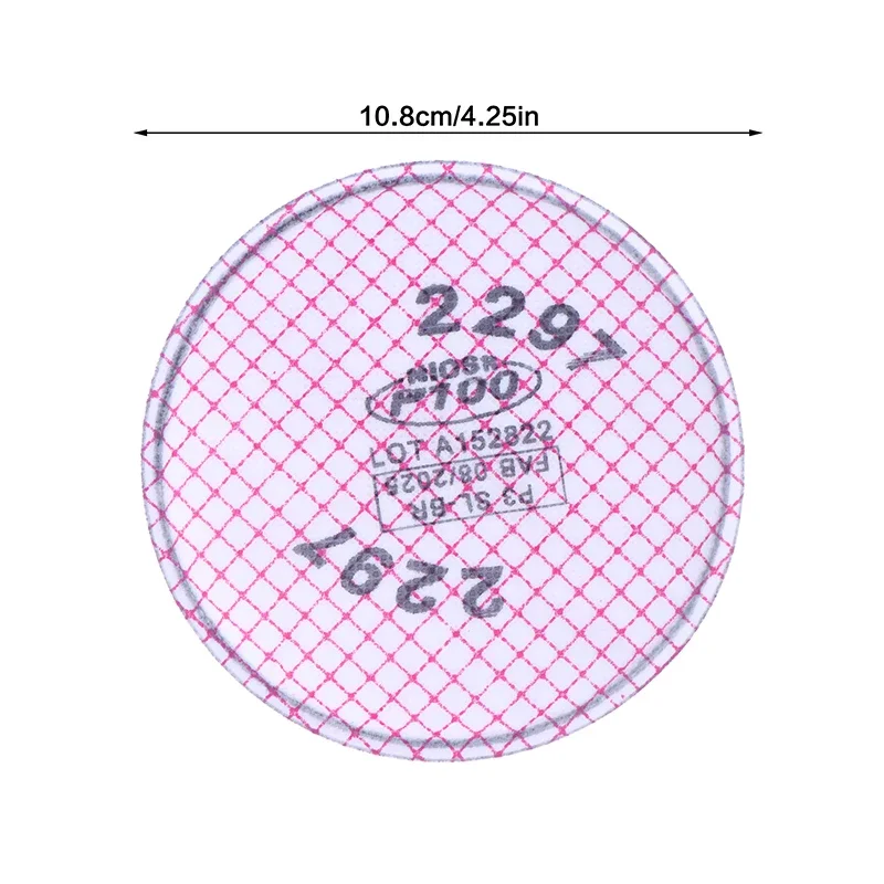 2 قطعة/المجموعة 2297 P100 مرشح تنفس متقدم على أساس الجسيمات مستوى المضطبة تخفيف البخار العضوي/التعدين/بناء السفن/Abateme #6