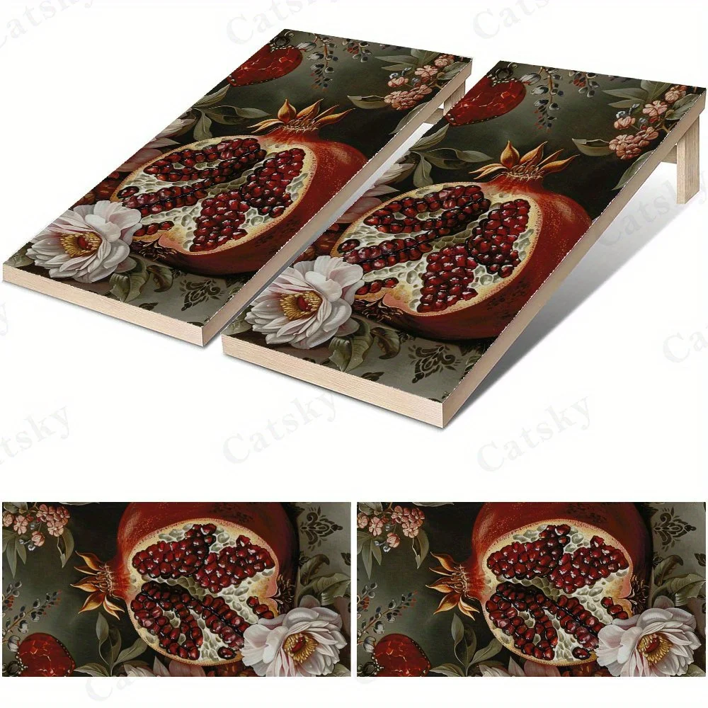 

Ornate Pomegranate Flower Decoration Sticker,High Value! 2D Flat Vinyl Sandboard Decals - Budget-Friendly and High Value, Bubble