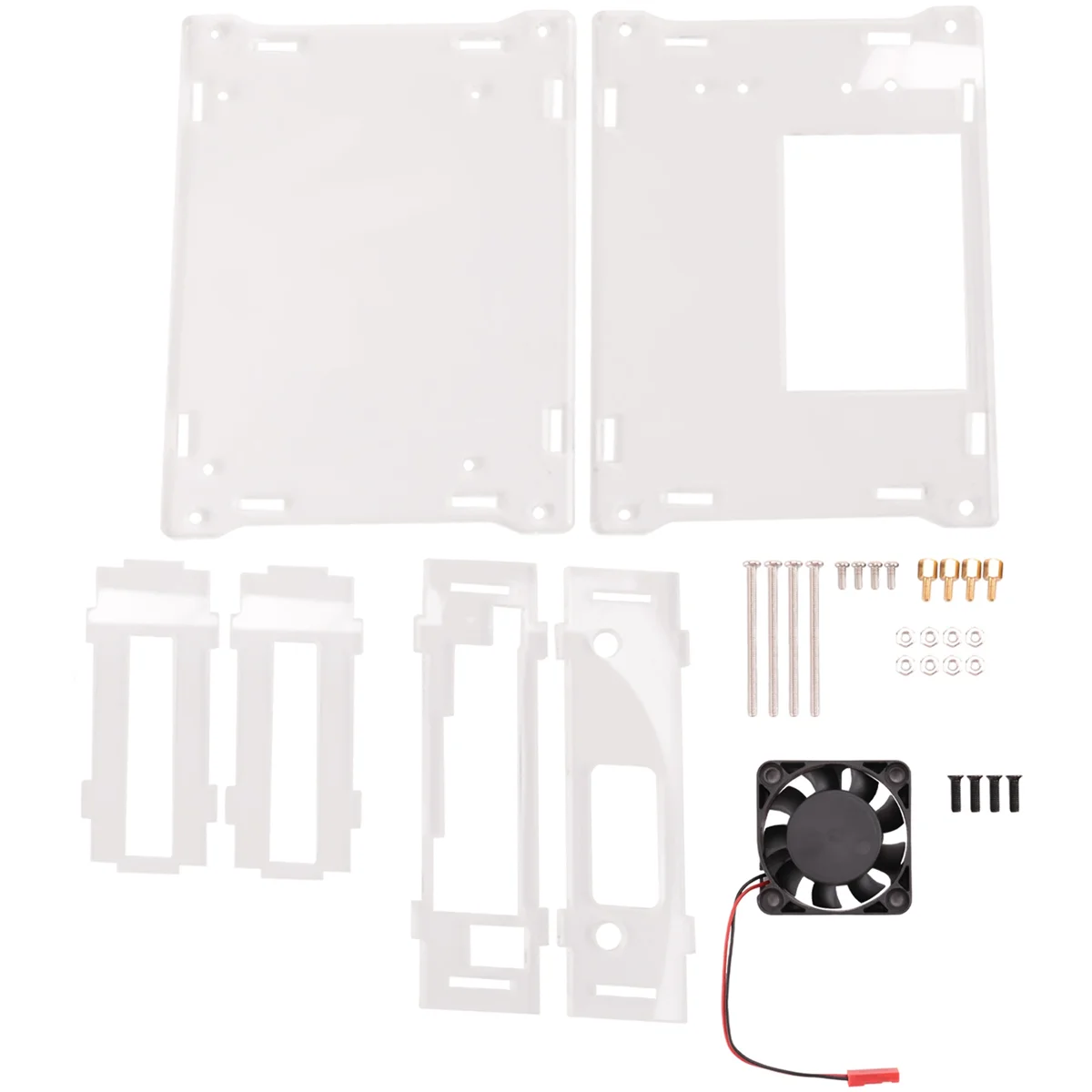 For Jetson Nano B01 A02 2GB Acrylic Case Development Board Universal Protective Shell with Cooling Fan