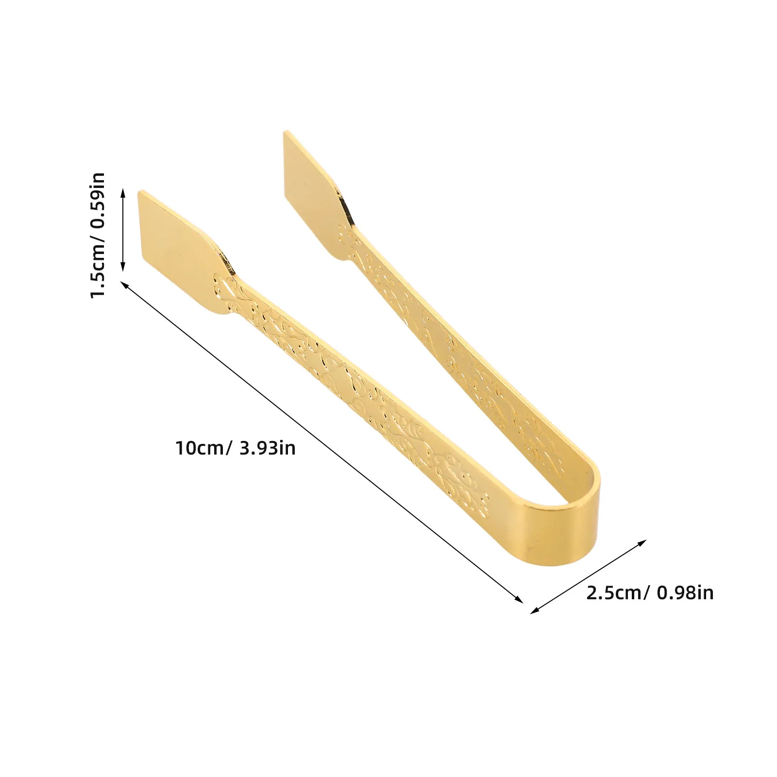 5Pcs Incense Charcoal Tongs Gold Iron Mini Serving Tongs Charcoal Discs Burner Clamp Home Aromatherapy Coal Holding Clips Ritual