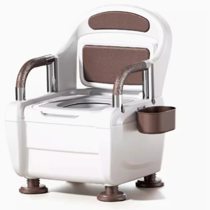 Toilet toilet seat, movable and portable, with a safe seat for elderly people with disabilities entering the room