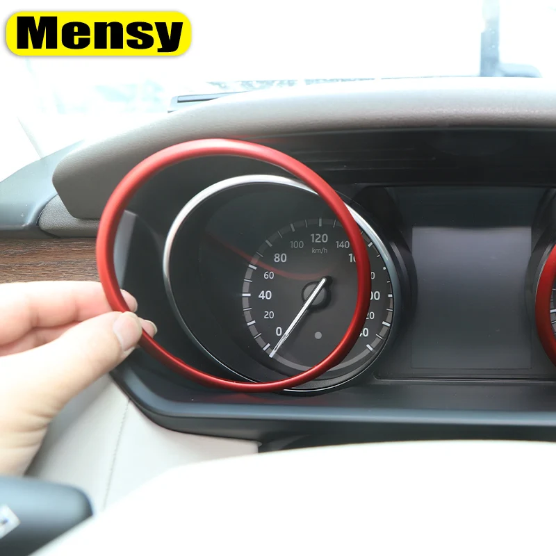 For Land Rover Discovery 5 LR5 2017-2019 Aluminum Alloy Car Dashboard Tachometer Trim Ring Sticker Car Interior Accessories