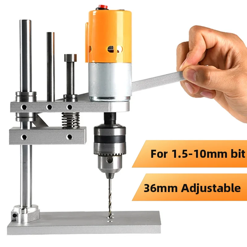 Benchtop Drill Press High Precision PCB Drilling Machine Woodworking Drilling Home DIY Desktop Mini Drill for Wooden Jade