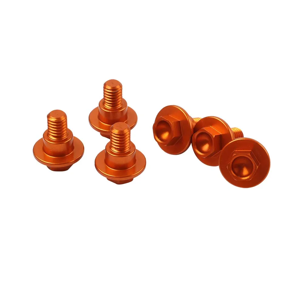 สําหรับ KTM 690 Enduro R 690Enduro R 690 SMC R Freeride 350 250 R 250R อุปกรณ์เสริมรถจักรยานยนต์ M6 * 12 ส้อมด้านหน้า Guard Bolt สกรู