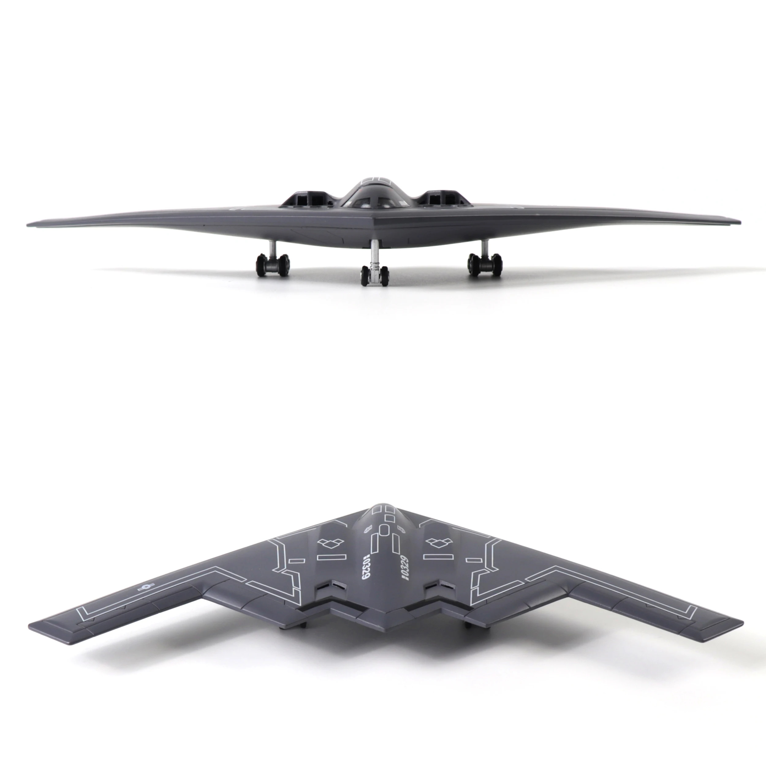 NUOTIE 1/200 B-2 Spirit US Air Force Diecast Metal Alloy w/Stand  Bomber Model for Collectors