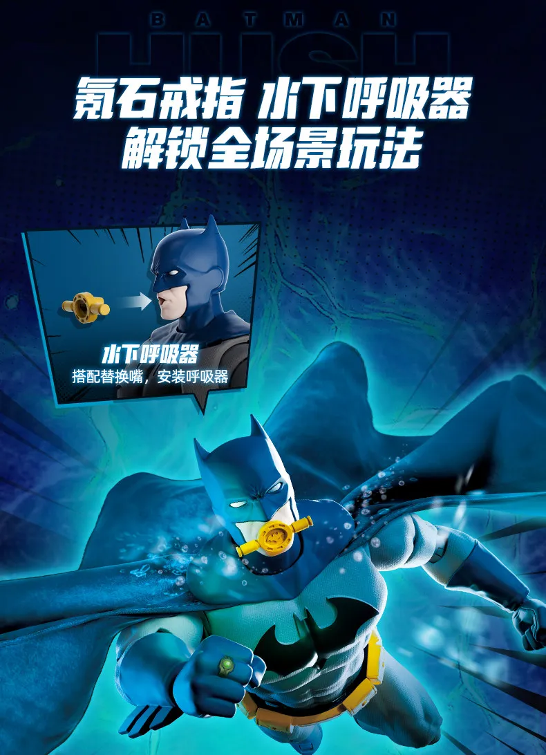 BLOKEES DC Champion Class Batman Hush Catwoman Harley Quinn Actionfigur, Sammlermodell, DC-Superhelden-Figur, zusammenbaubares Spielzeug, Geschenk – Detail 10