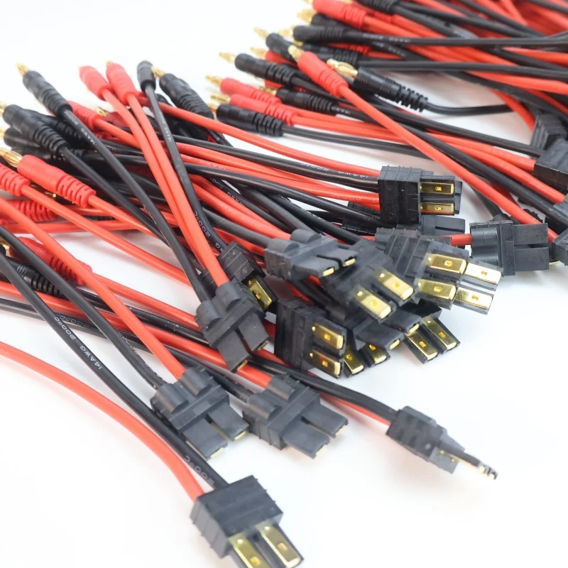 

Banana Plug to TRX With Silicone Cable 15CM for Rc Lipo Batte 1/6 pcs Imax B6 Charge Line 4.0mm