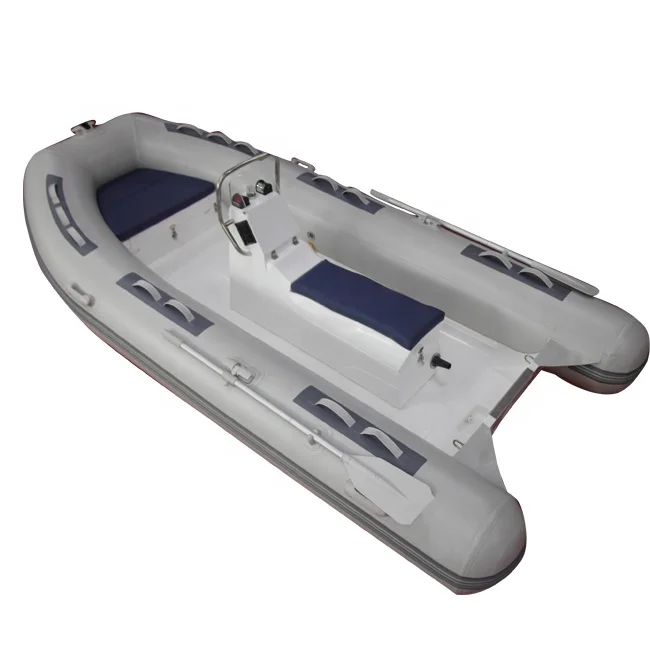 Deep V Double Hull RIB 390 Small Fiberglass Inflatable Boat For Sale