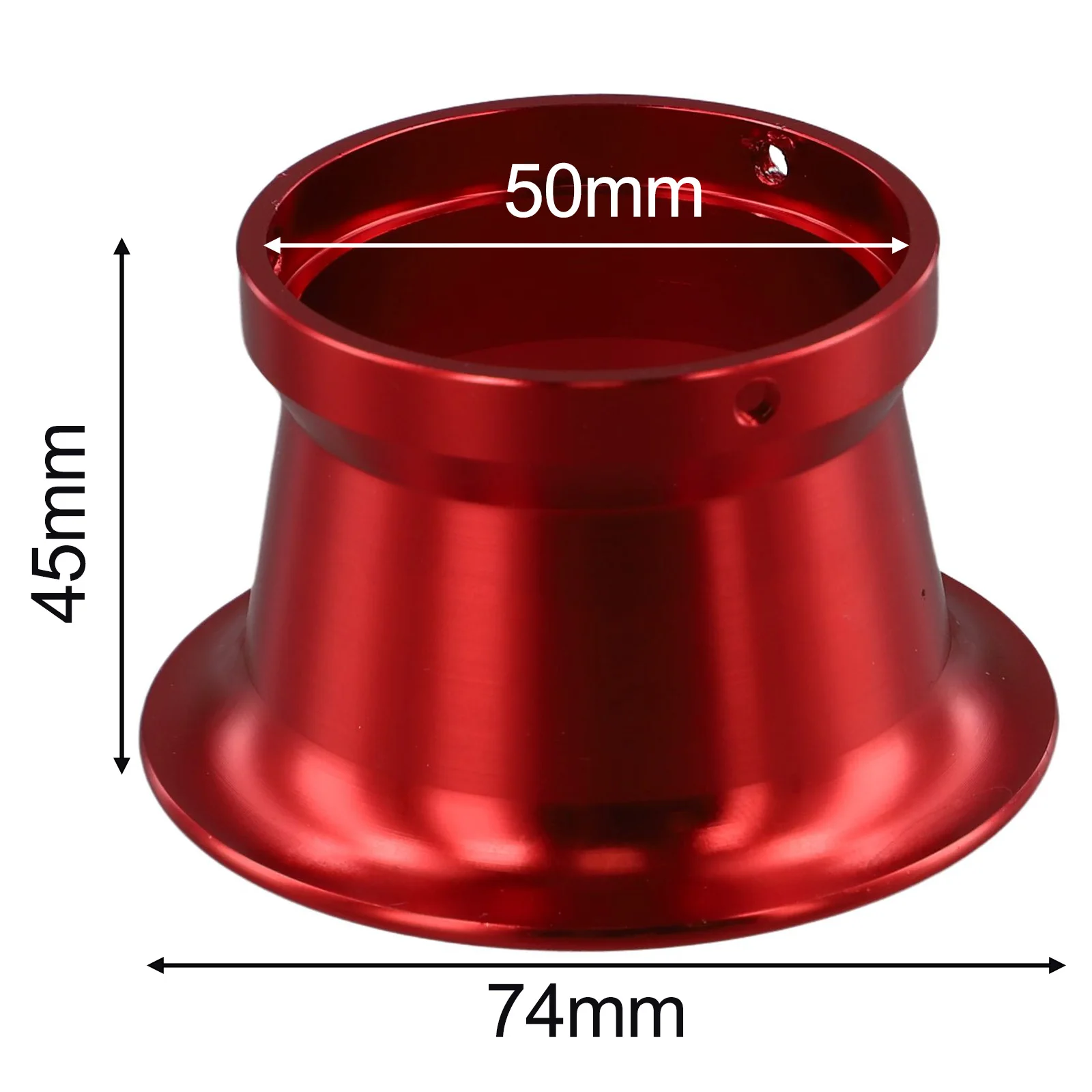 

Воздушный фильтр 50 мм, аксессуар для мотоцикла, красный воздушный фильтр из алюминиевого сплава, моторизованный, недеформируемый, стильный внешний вид