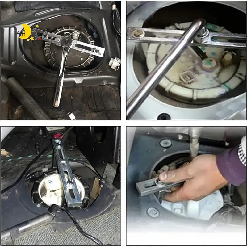 

AF95-ключ для снятия топливной крышки, специальный инструмент для снятия бензобака, регулируемый универсальный ключ для крышки бензонасоса