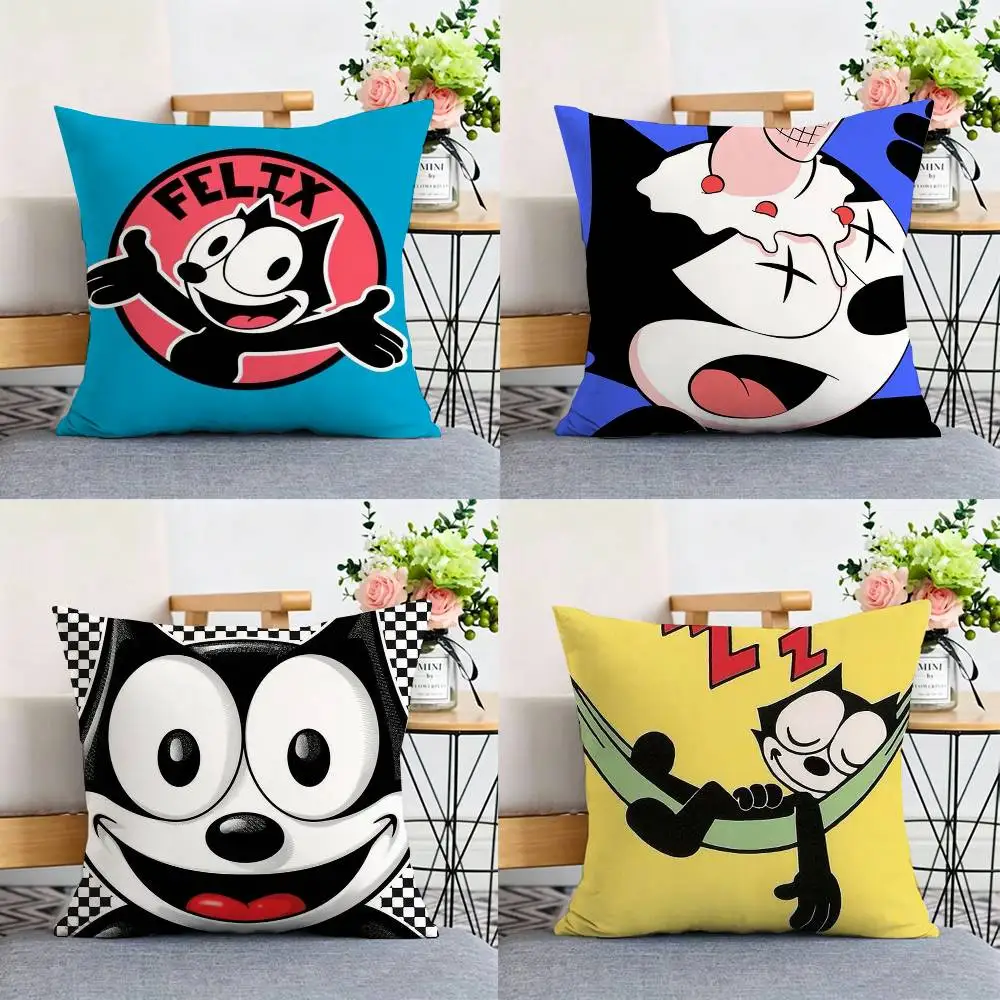 

Cartoon F-Felix The Cat Double-sided print Pillow Case Pattern Printed Pillowcase For Living Room Sofa Cushion Cover