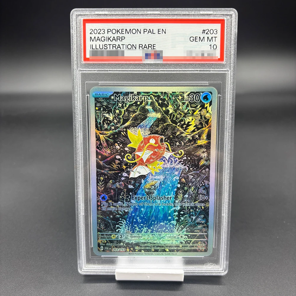 لتقوم بها بنفسك 2023 PTCG PAL EN MAGIKARP جمع بطاقة نسخة 10 نقاط تصنيف بطاقة أنيمي بطاقة الألعاب هدية