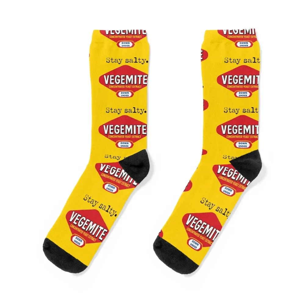 

Stay Salty Vegemite Socks heated Wholesale new in's gift Socks Women Men's fashionable Crossfit New year's Man Socks Women's