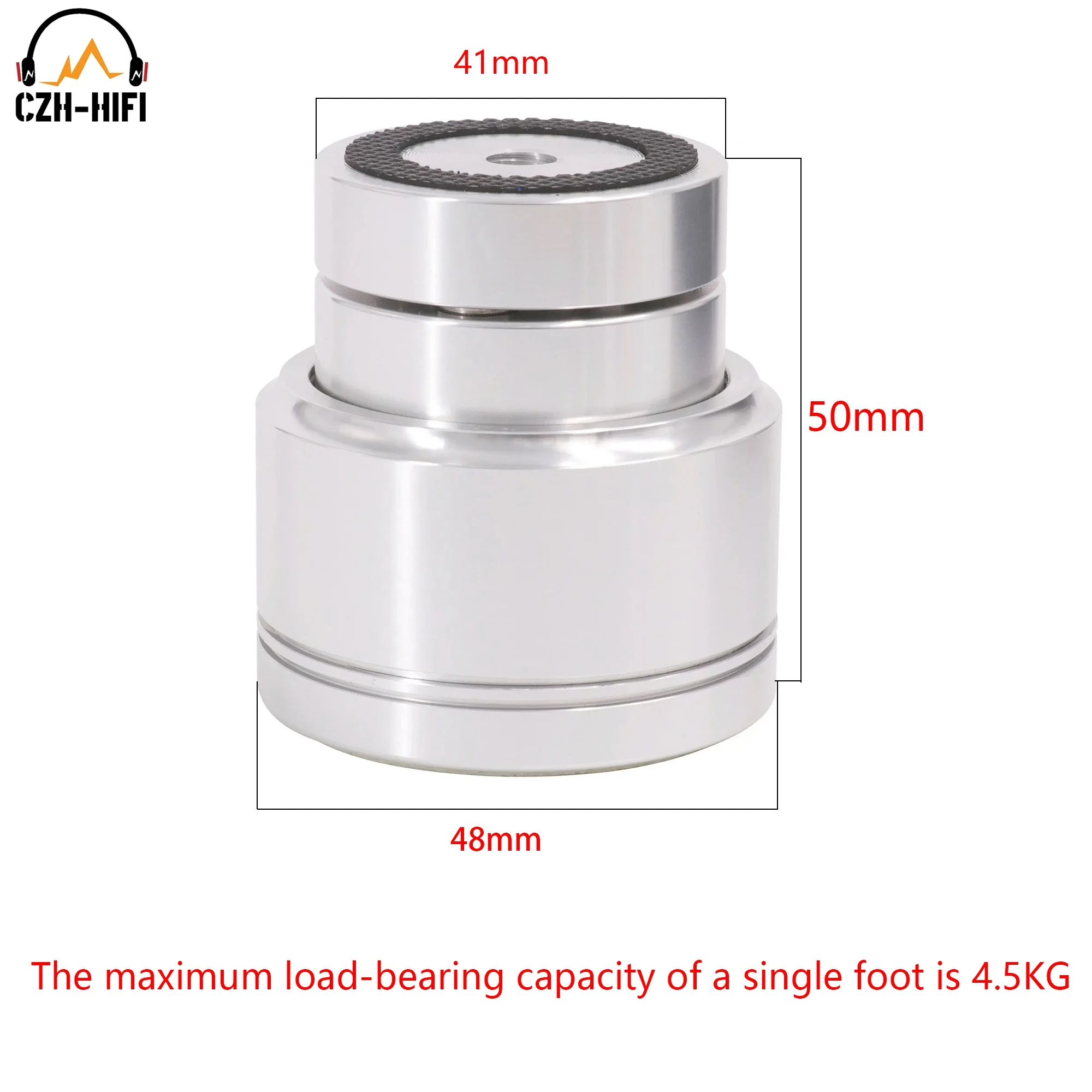 1pc Full Solid Aluminum Magnetic Suspension Isolation Stand Base Feet Pad Mat For Audio Speaker Amplifier Turntable Radio DAC