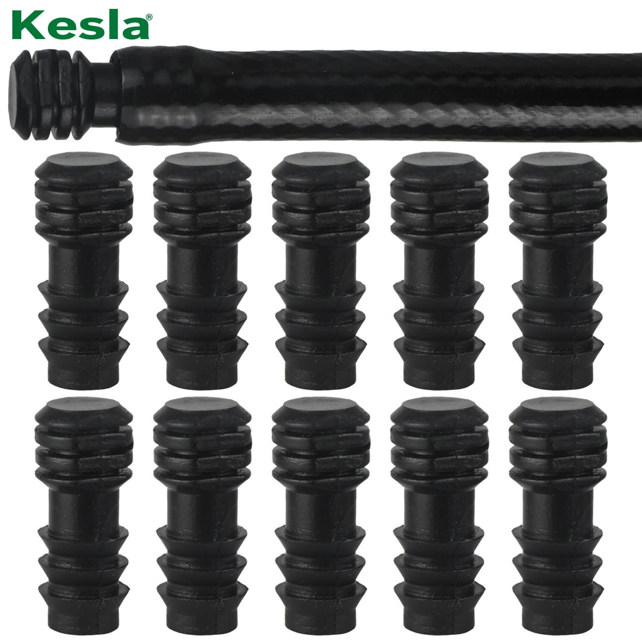 KESLA 10PCS 16mm End Cap for Micro Irrigation 1/2\'\' PE Pipe Tubing Hose Micro Drip Fitting Garden Watering Connector Waterstop