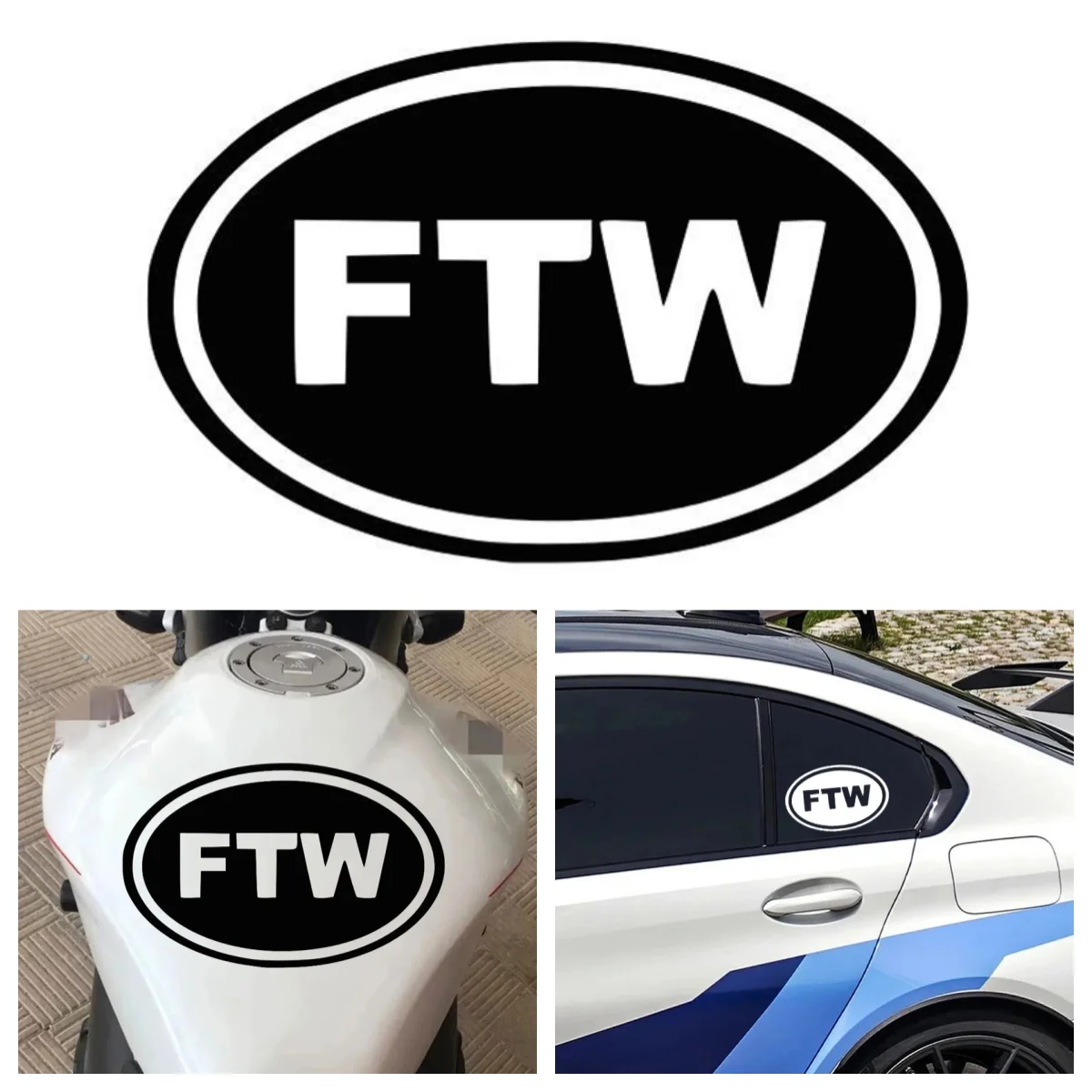 

Creativity FTW Car Stickers Waterproof Bumper Body Windshield Window Accessories Scratch Vinyl Decals Decoration