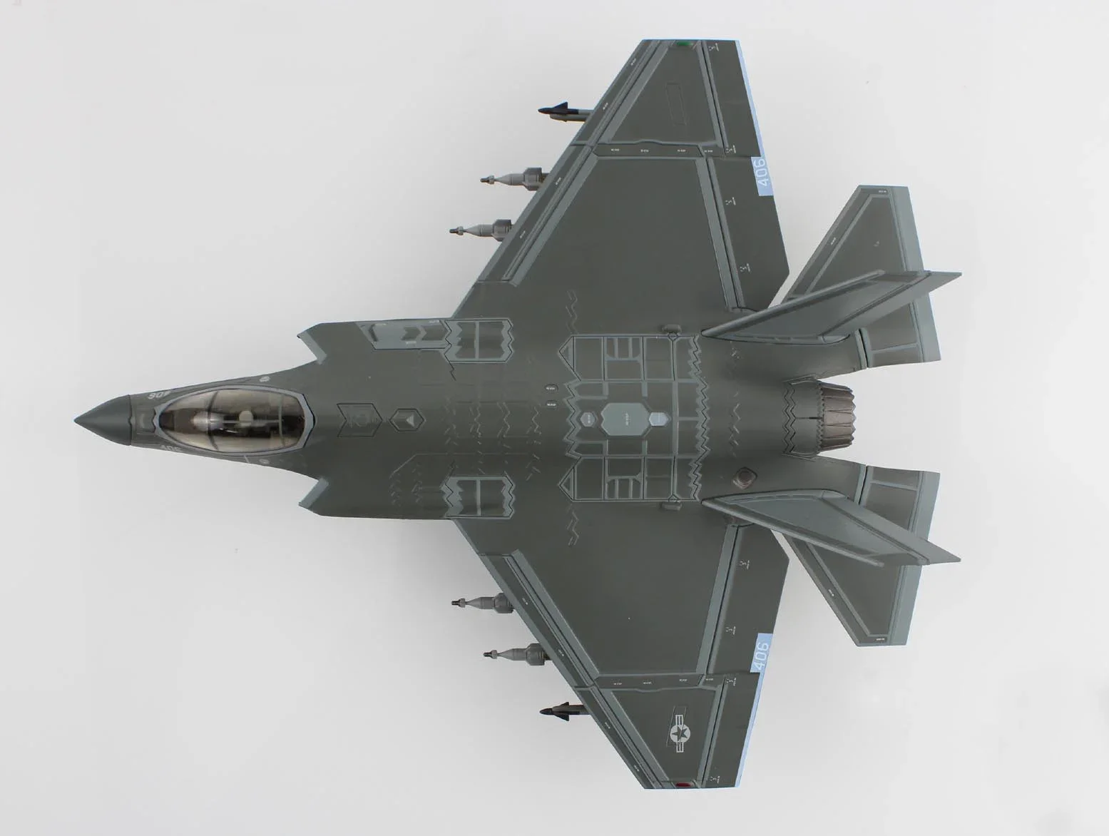 Fine 1/72 HA6208 US F-35C F35 stealth fighter model VFA-147 CVN70  Alloy Collection Model