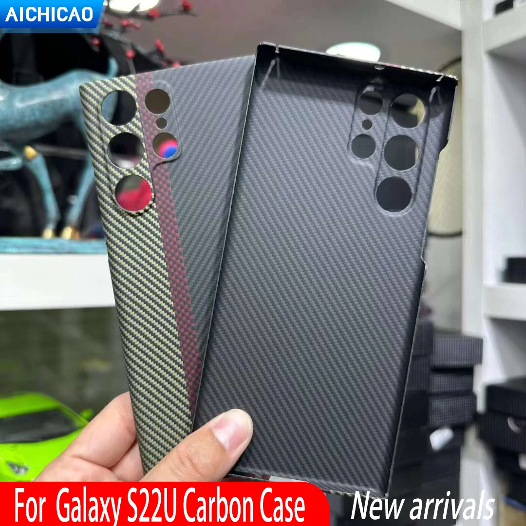 

Чехол ACC-Carbon из настоящего углеродного волокна для Samsung Galaxy S23 Ultra, чехол из углеродного волокна, арамидное волокно, деловой чехол с защитой от падения