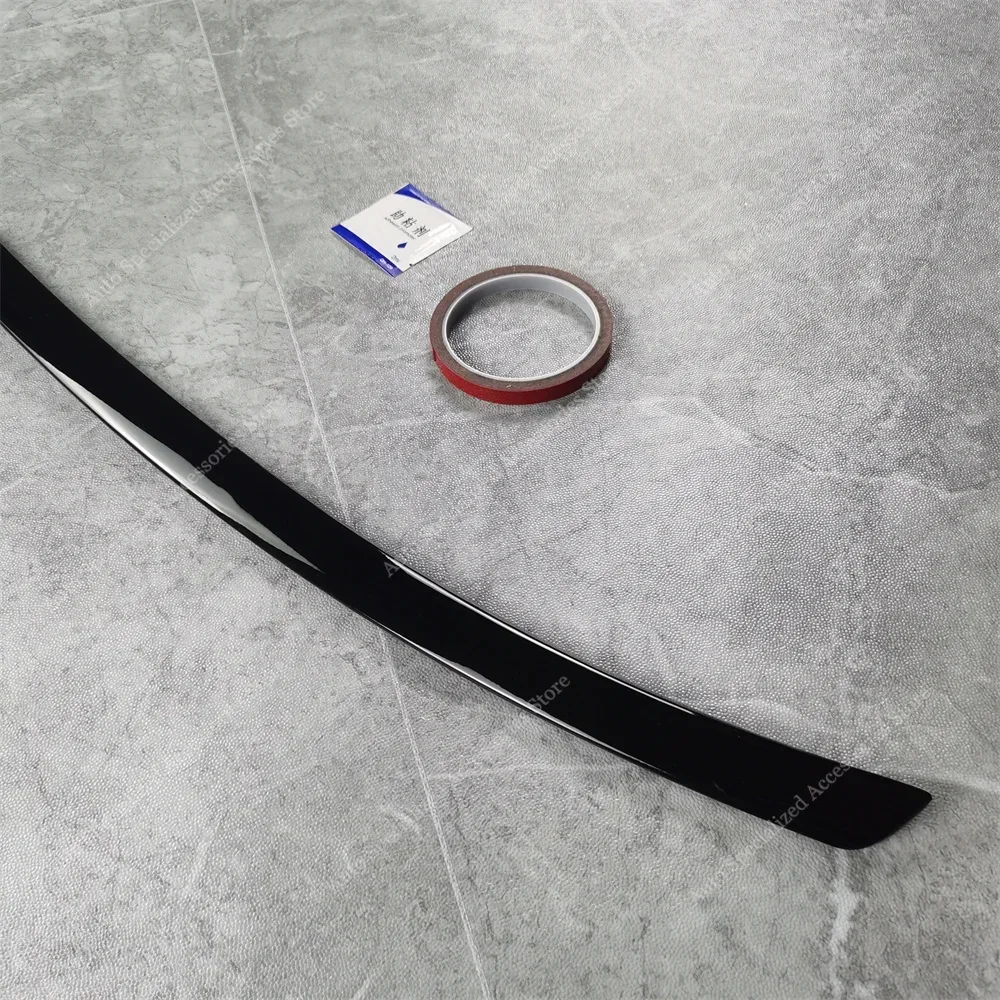 Racing Rear Spoiler Wing For BMW 5 Series G60 520d 520i 530i 530e 550e M5 Style 2023-2025 Sticker Gloss Black Bodykits Tuning