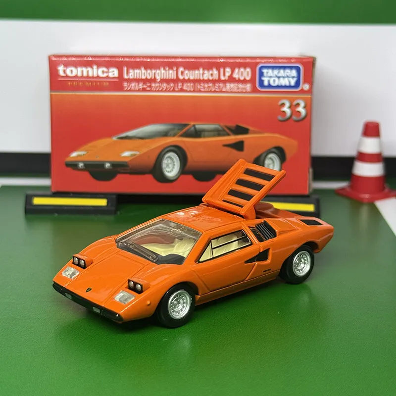 Takara Tomy Tomica Premium Lamborghini Countach Lp400 Alloy Diecast Car Model No Tp-33 Collectible Display Collection Toy
