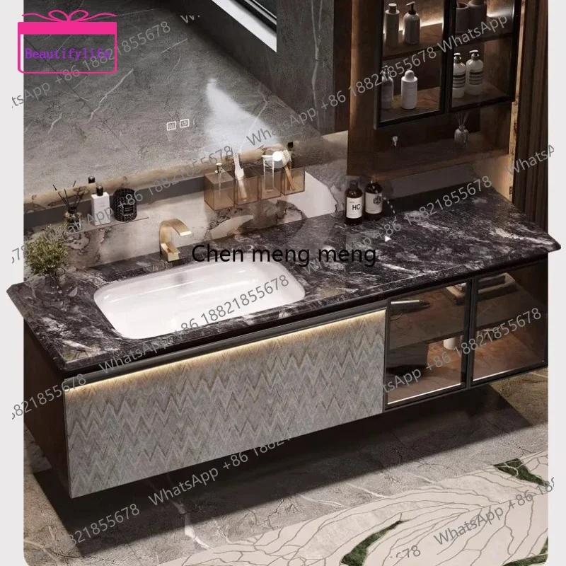 YL  luxury Bathroom Cabinet Cabinet Cabinet for Bathroom Sink Under the Sink Dresser Furniture Washing Machine Open Cabinets S