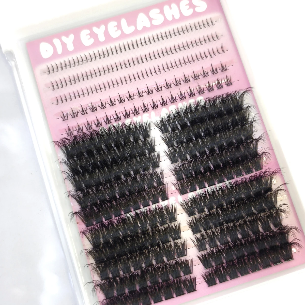 DIYLash مجموعات سميكة 200D300D حجم الرموش مجموعات جلدة لاش تمديد رمش الرموش الفردية الرموش السفلية #4