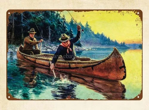 Prize Catch, by Frank Stick metal tin sign office decoration