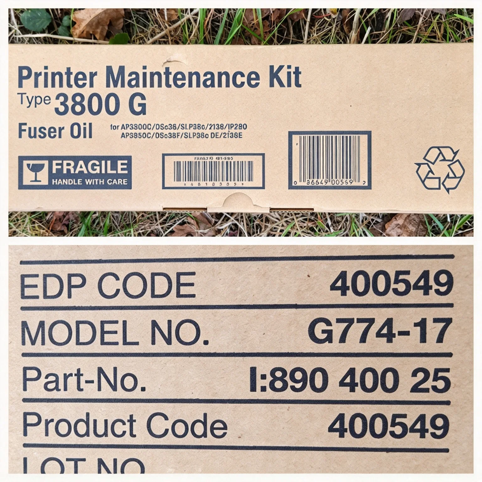 400549 3800G Fuser Oil Supply Unit Printer Maintenance Kit for Ricoh Aficio AP3800C DSc38 SLP38c 2138 1P280 AP3850C DSc38F