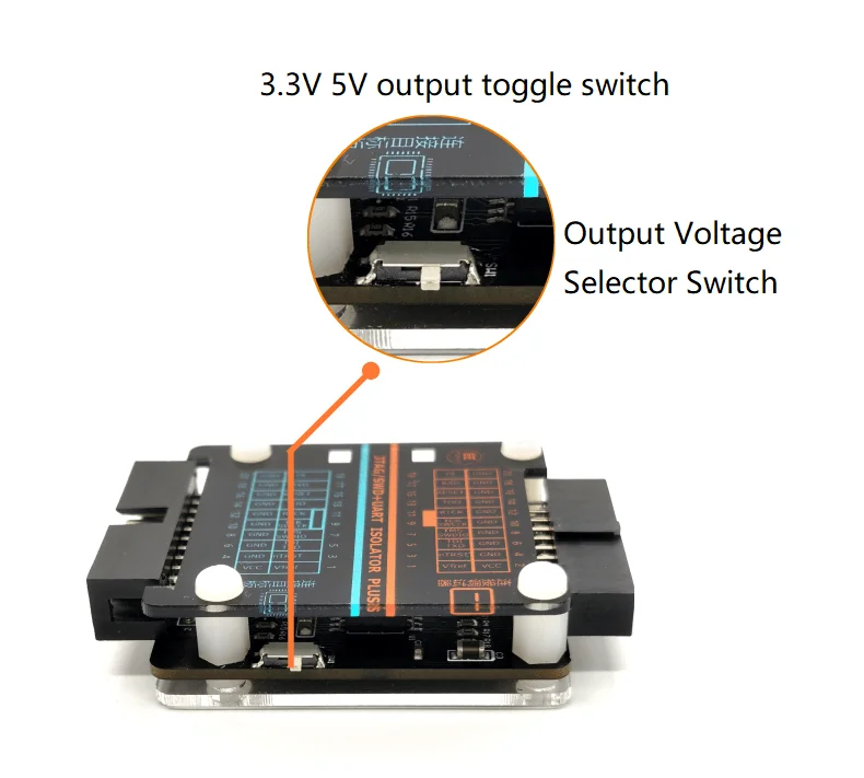 JTAG High Voltage Isolation Emulator Support JLink/STLink/DAPlink Debugger High Speed JTAG SWD Serial Isolation