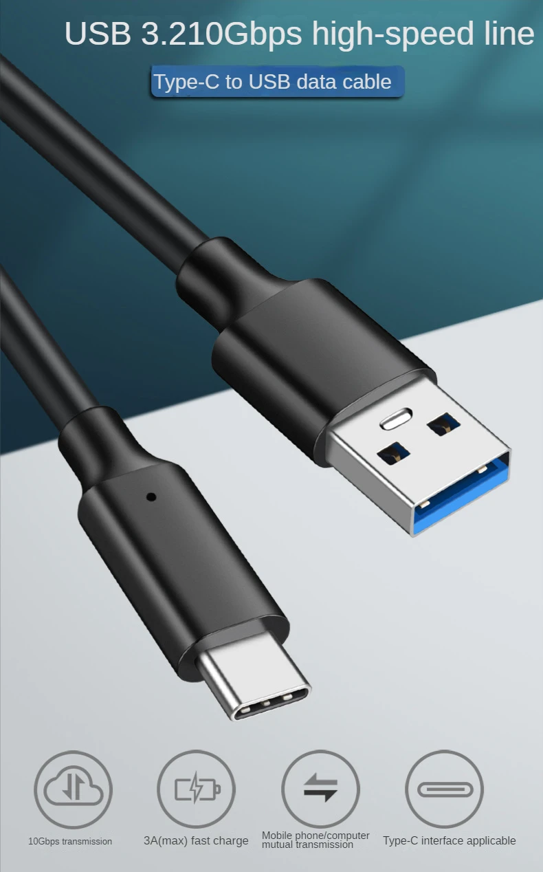 Txtcu Long Câble USB C De 5 M, Câble De Charge USB De Type C Tressé