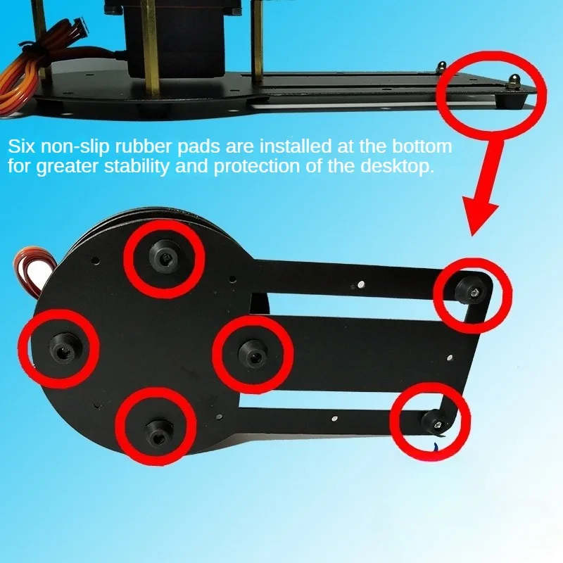 Manipulator robota z obrotowym gimbalem 2 DOF z gimbalem ze stopu metalu KS3620 do robota Arduino z programowalnym zestawem do samodzielnego montażu edukacji Ps2