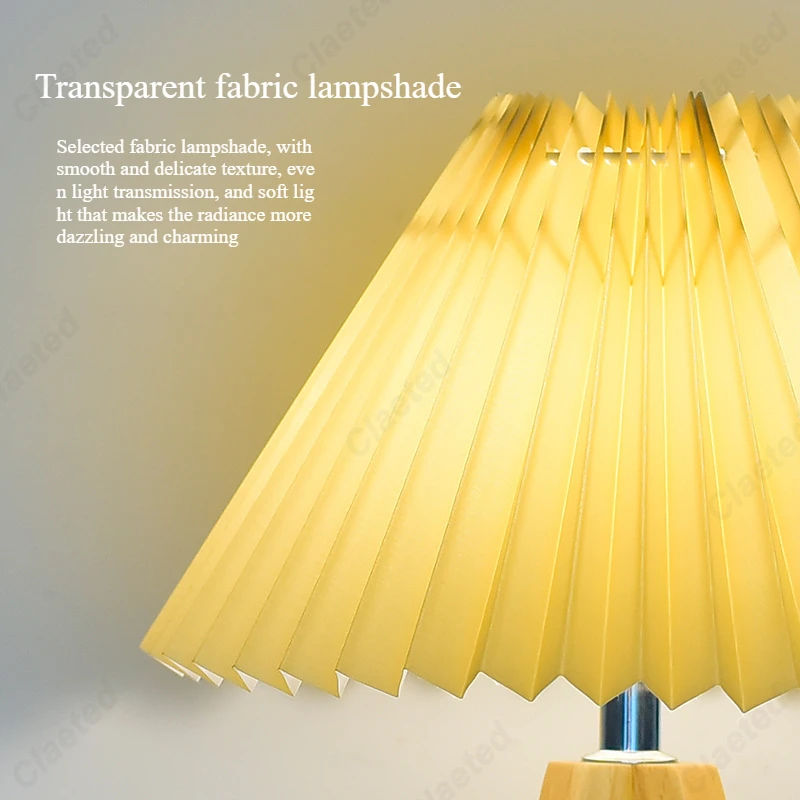 Creative Retro LED โคมไฟตั้งโต๊ะไม้ห้องนอน Headboard ตกแต่งบรรยากาศไฟกลางคืนขนาดเล็ก