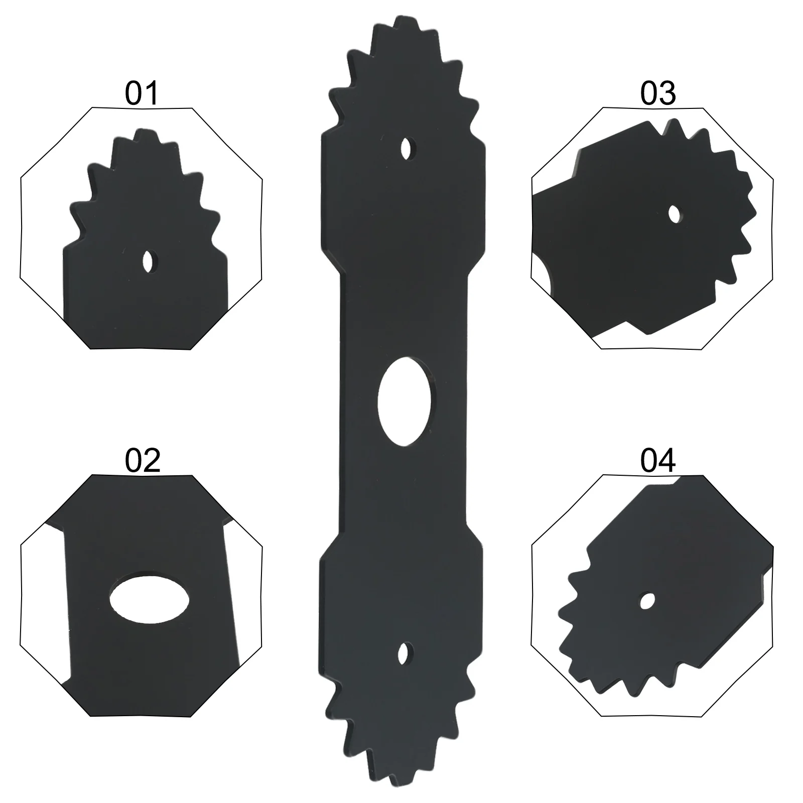 1PC Metal Blade For Teeth 638006008 Compatible With For-Ryobi RY13050 RY13050A RY15518 RY40030 Garden Lawn Garden Or Trimmer