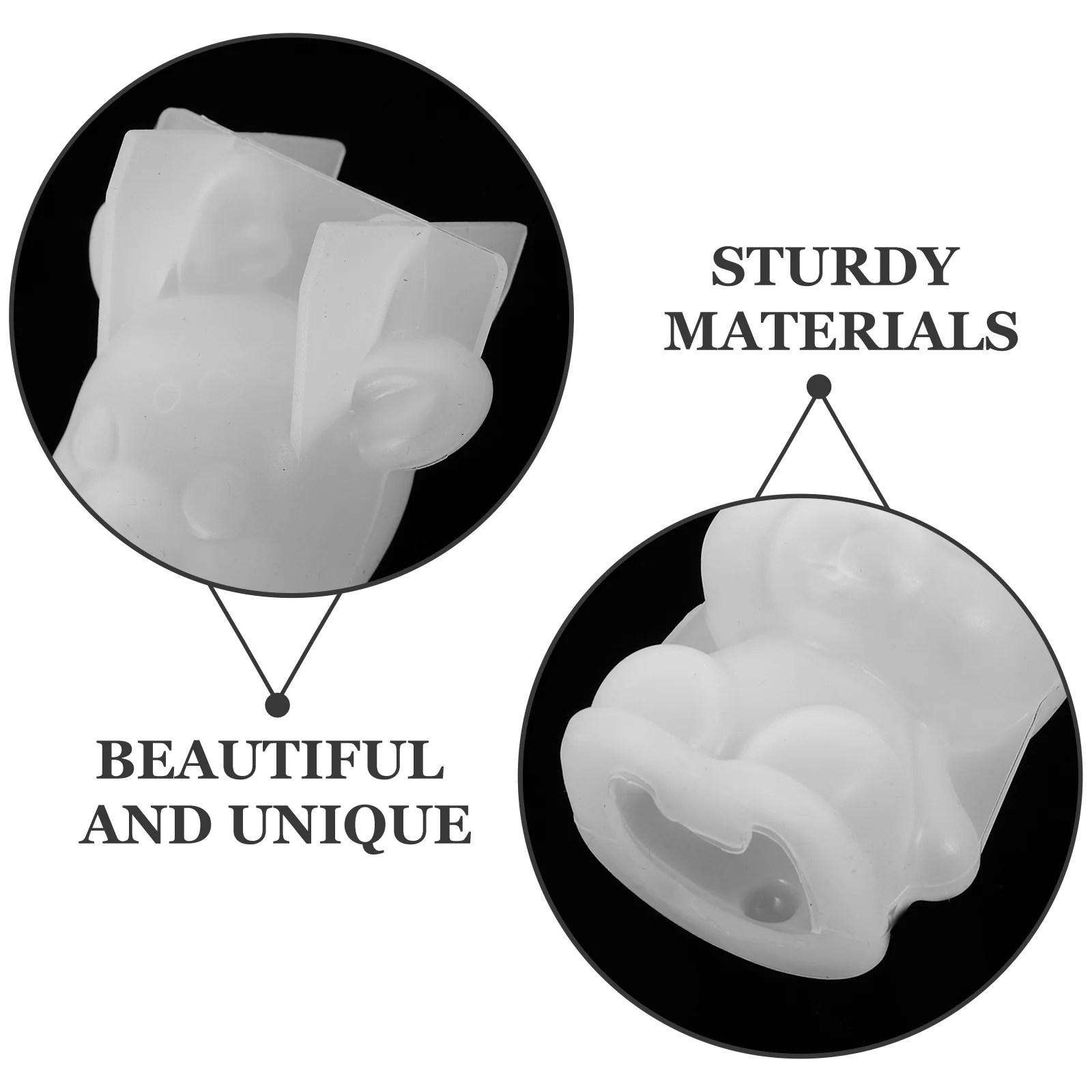 Chic 3D Fawn Shaped Silicone Mold for DIY Epoxy Resin Home Decor Desktop Ornament Making Easy to Clean Reusable Mould