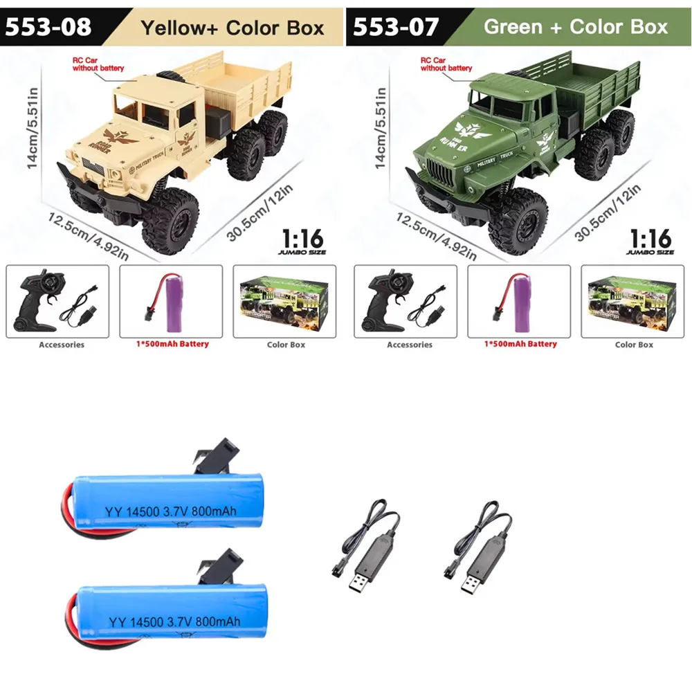 

Аккумулятор для радиоуправляемых машин 553-08 14500 3.7V 800mAh, Запасная батарея для радиоуправляемых машин 553-07, USB-кабель для зарядки 553-08 ﻿