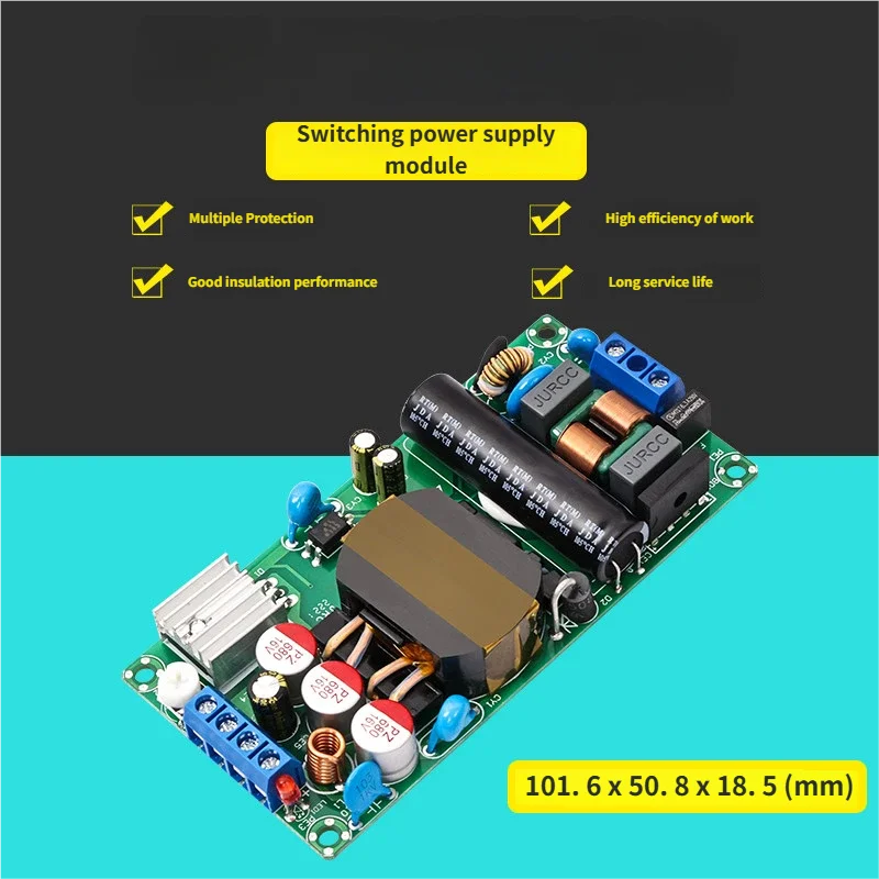 1pcs 12V 5A 6A Slim Switching Power Supply Board Industrial Equipment Instrument Stable Buck Module AC-DC 72W MP-H72S