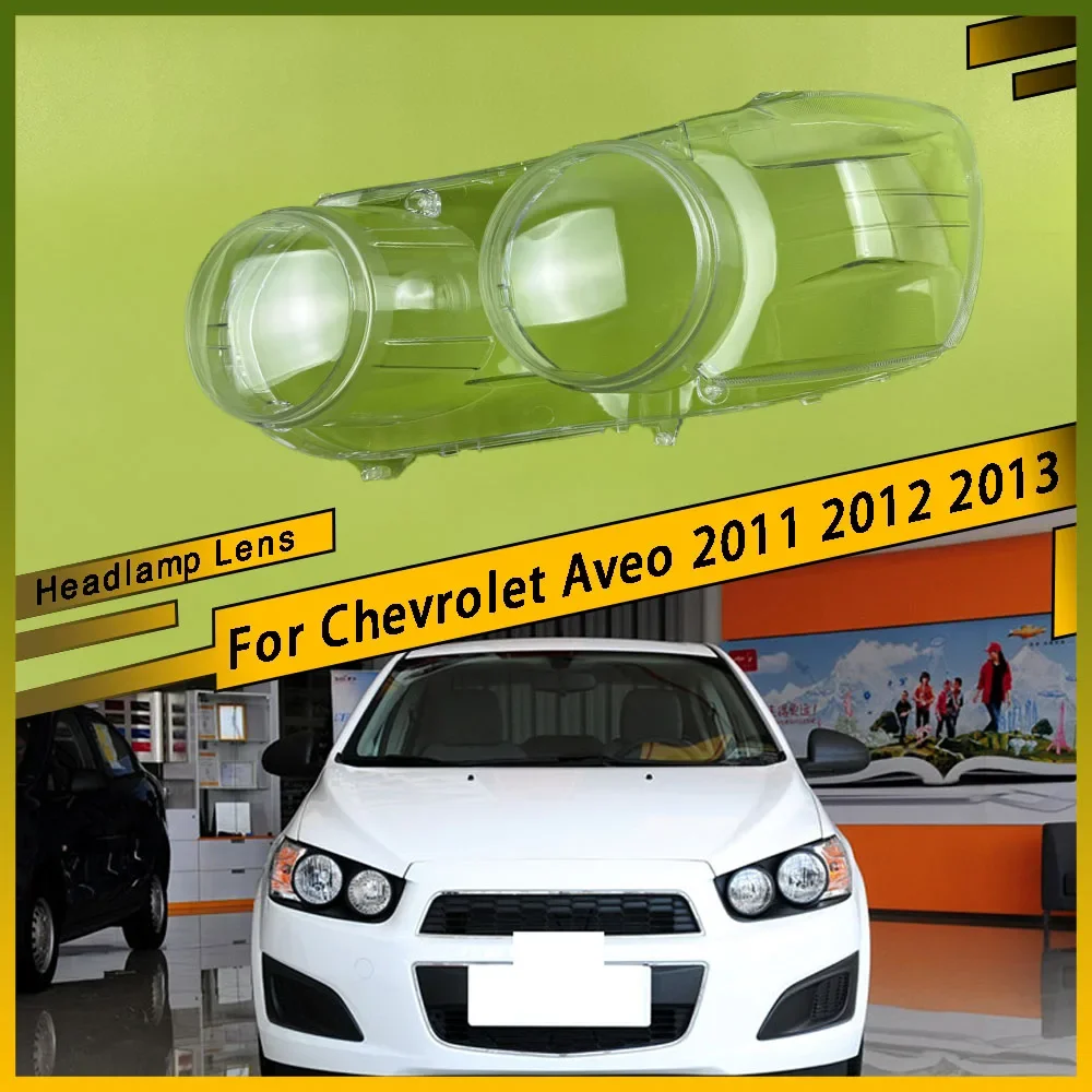 

For Chevrolet Aveo 2011 2012 2013 Auto Head Light Caps Car Front Headlight CoverLampshade Shell Headlamp Lamp Lens Glass Case