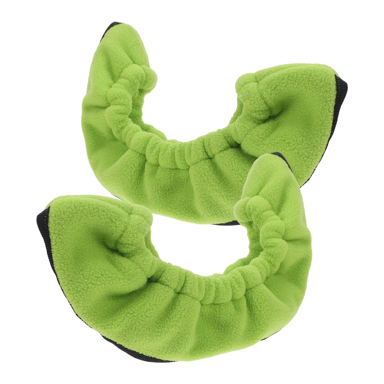 

2pcs Fleece Ice Skate Guards With Adjustable Elastic Band Ice Skate Hockey Skate Blade Protector Cover For Adult Skating Train