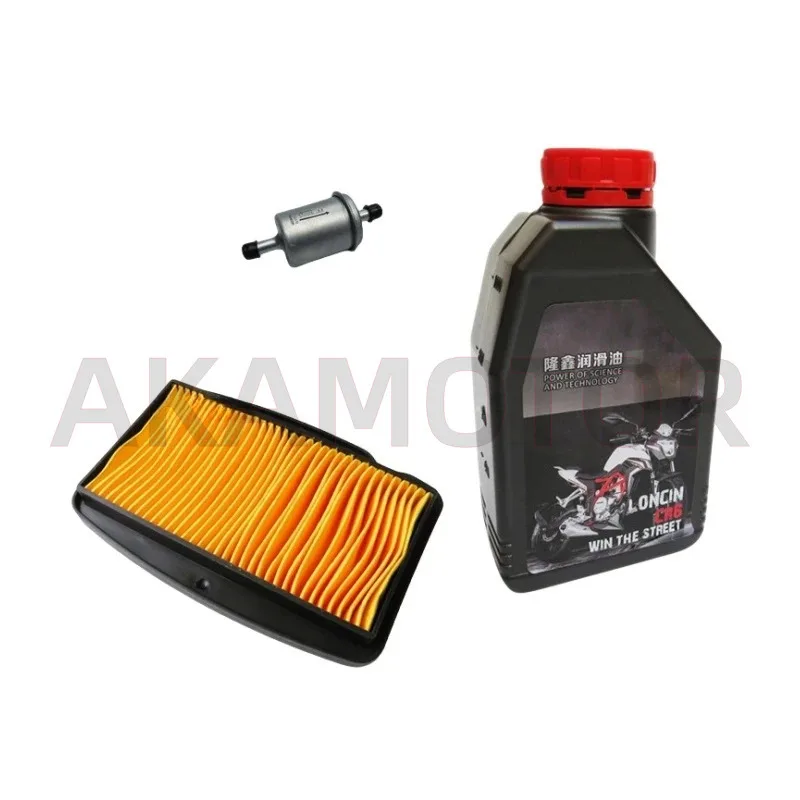 

Air Filter Element with Fuel Filter Element and Engine Oil for Loncin Voge Lx200-18 Lx200-19 200r/200ac