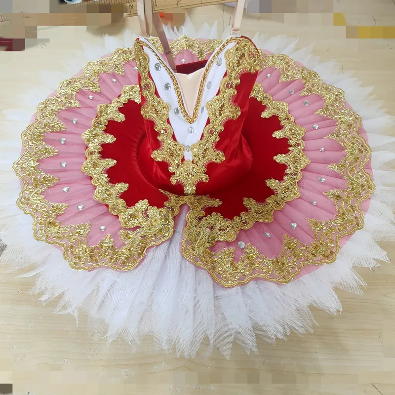 

Professional Tutu Child Swan Lake Costumes Kids Pancake Tutu Ballerina Dress Ballet Tutu For Girls