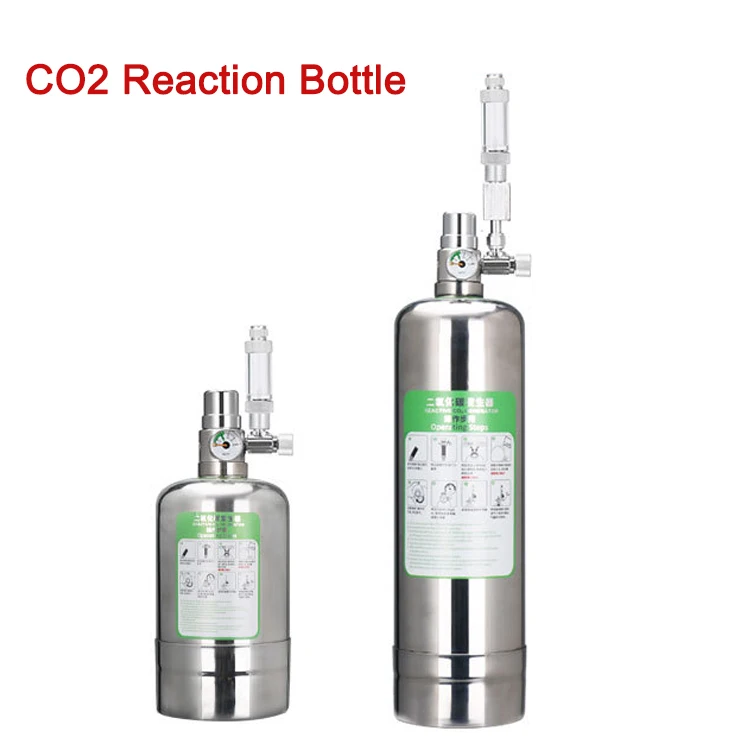 2L Double Aquarium CO2 Generator System Kit CO2 Cylinder Generator System with Solenoid Valve Bubble Diffuser Carbon Dioxide