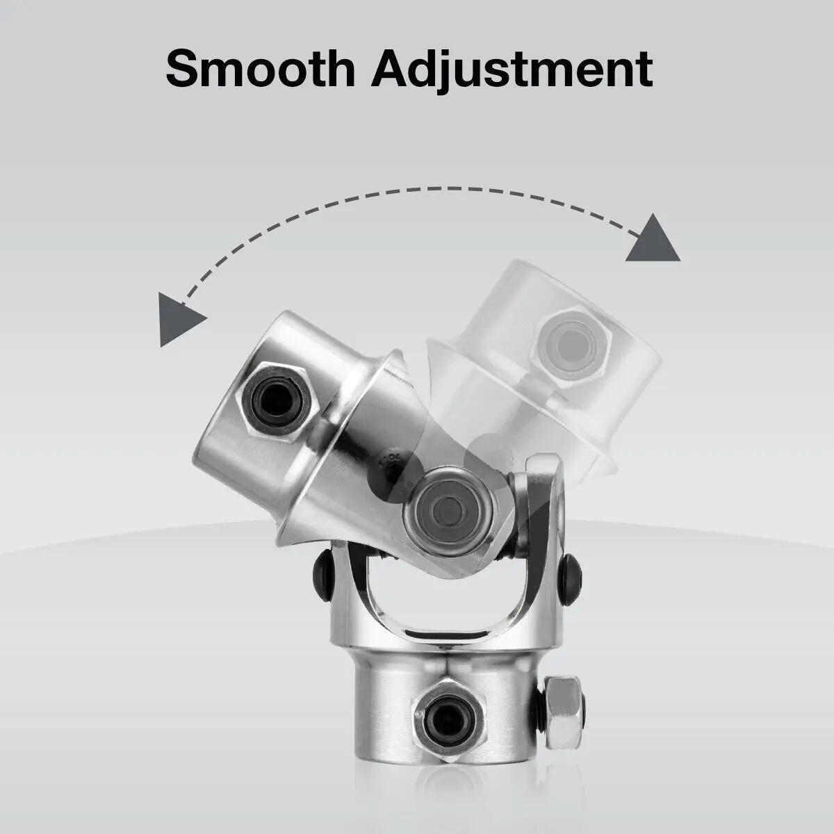 Universal 3/4-36 Spline 3/4 DD U-Joint Silver For Chevy Ford Steering Shaft Coupler