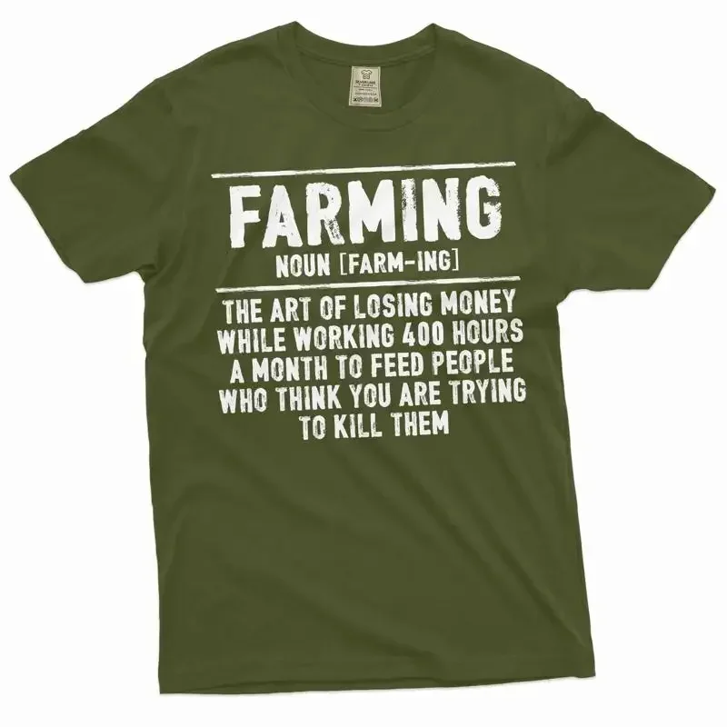 Men's Funny Farming definition T Shirt Farmer Birthday Christmas GifT