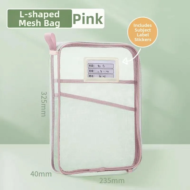 1 Pcs Stationery Storage Bag Multi-Layer Structure For A4 Double-Layer For-Zipper Storage Bag Large Organizer For Office Parts ﻿
