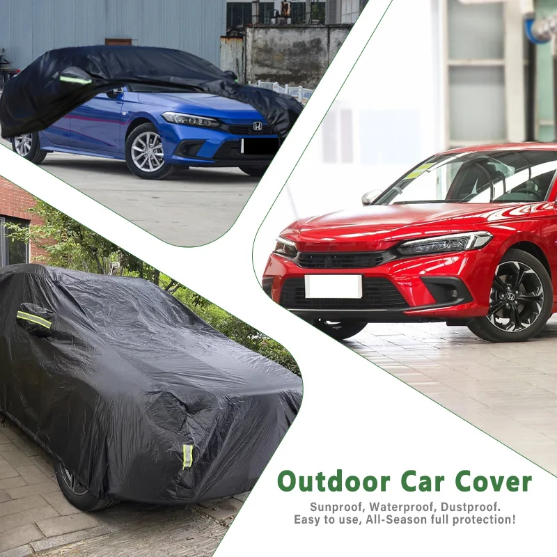 Car Cover for Honda Civic - Outdoor Full Protection, Waterproof Dustproof Heat-Resistant, All-Season Use Exterior Accessories