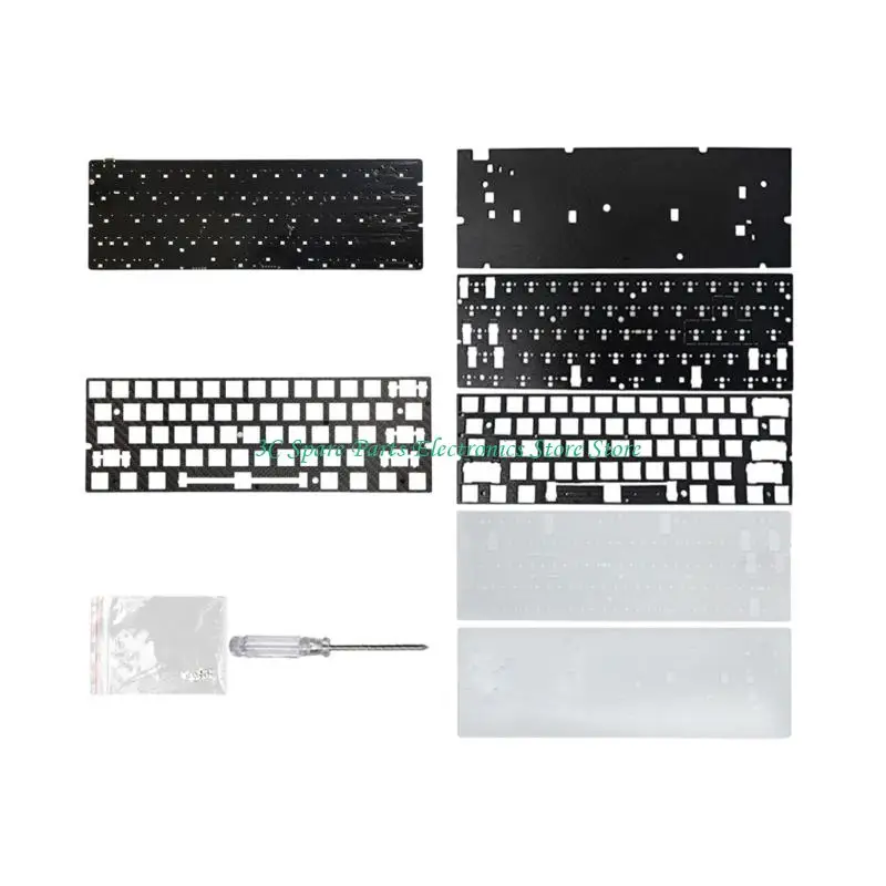 SZ 61 Switches PCB With Color Underlighting For 60% Customizable Mechanical Keyboards