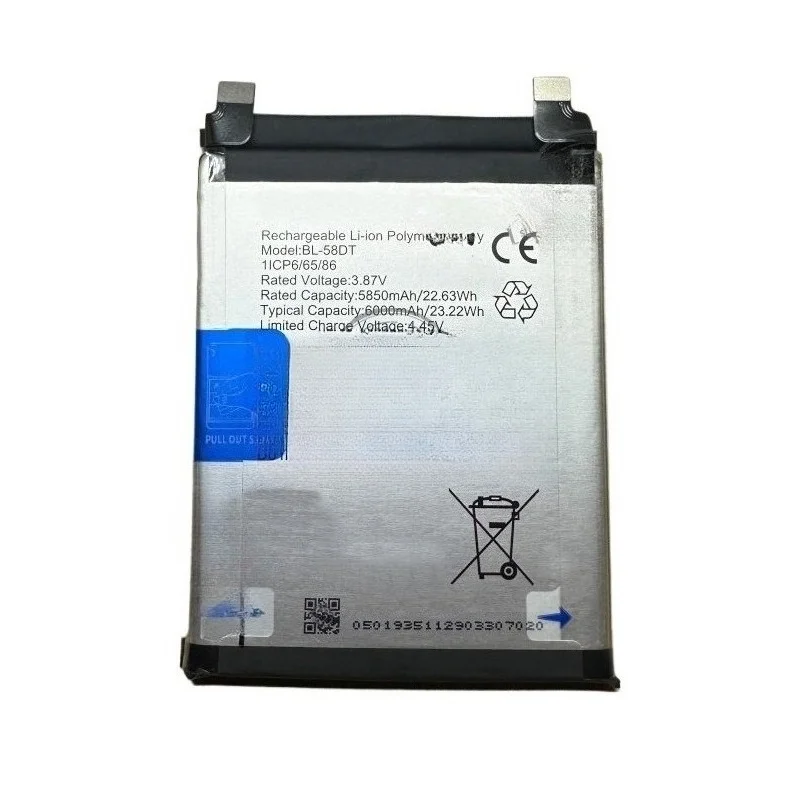 BL-58DT High Quality Phone Battery 3.87V 6000mAh For Tecno Pova 4 Pro Brand New Replacement Battery